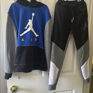 Jordan Kids Matching Set - Blue, Black, Gray